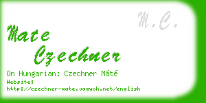 mate czechner business card